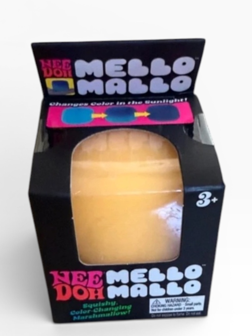 NeeDoh Mello Mallo Viral Schylling Stress Squeeze Toy  Yellow NIB